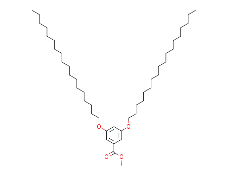 Molecular Structure of 156447-54-0 (Benzoic acid, 3,5-bis(octadecyloxy)-, methyl ester)