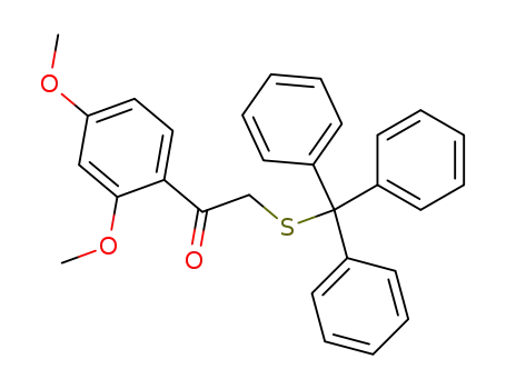 Molecular Structure of 823829-27-2 (Ethanone, 1-(2,4-dimethoxyphenyl)-2-[(triphenylmethyl)thio]-)