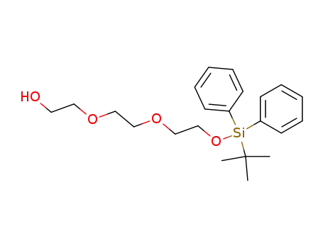 Molecular Structure of 147526-49-6 (Ethanol, 2-[2-[2-[[(1,1-dimethylethyl)diphenylsilyl]oxy]ethoxy]ethoxy]-)