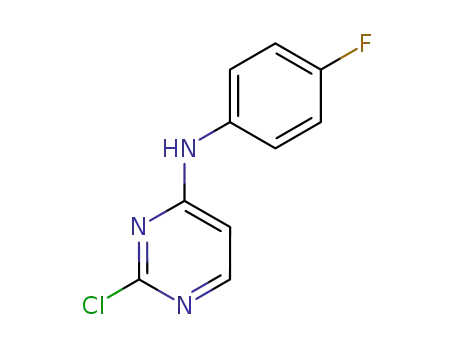 Molecular Structure of 260046-12-6 (2-Chloro-N-(4-fluorophenyl)pyrimidin-4-amine)
