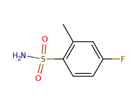Molecular Structure of 489-17-8 (4-FLUORO-2-METHYL-BENZENESULFONAMIDE)