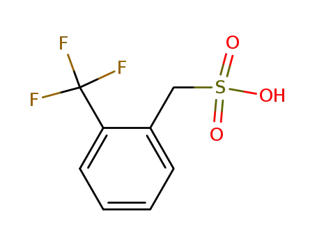 Molecular Structure of 862896-97-7 (Benzenemethanesulfonic acid, 2-(trifluoromethyl)-)