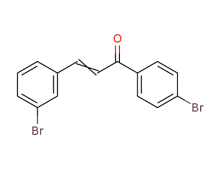 Molecular Structure of 118004-16-3 (2-Propen-1-one, 3-(3-bromophenyl)-1-(4-bromophenyl)-)