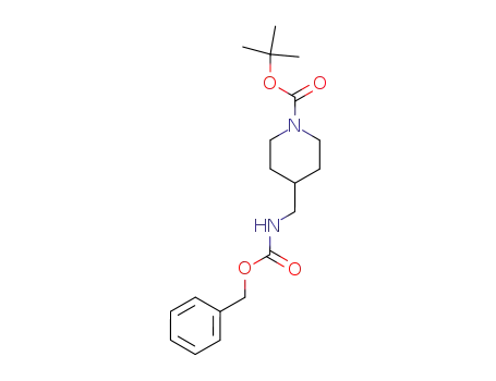Molecular Structure of 155456-33-0 (N-BOC-4(benzyloxycarbonylaminomethyl)piperidine, 98 %)