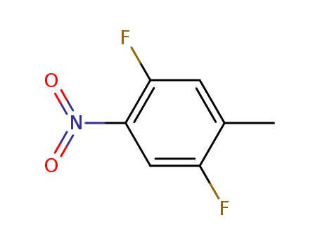 Molecular Structure of 141412-60-4 (1,4-DIFLUORO-2-METHYL-5-NITROBENZENE)