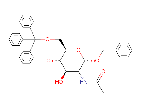 BENZYL 2-ACETAMIDO-2-DEOXY-6-O-TRIPHENYL-METHYL-ALPHA-D-GLUCOPYRANOSIDE