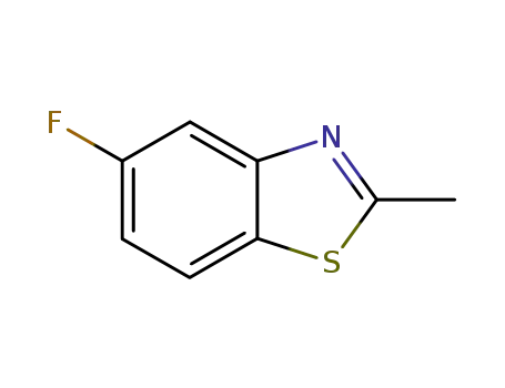 Molecular Structure of 399-75-7 (5-FLUORO-2-METHYLBENZOTHIAZOLE)