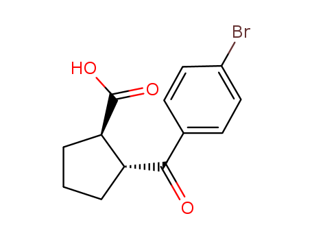 Cyclopentanecarboxylic acid, 2-(4-broMobenzoyl)-, (1R,2R)-