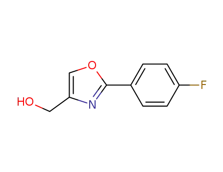 Molecular Structure of 885273-80-3 ([2-(4-FLUORO-PHENYL)-OXAZOL-4-YL]-METHANOL)