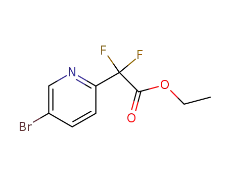 Molecular Structure of 294181-95-6 (Ethyl 2-(5-bromopyridin-2-yl)-2,2-difluoroacetate)