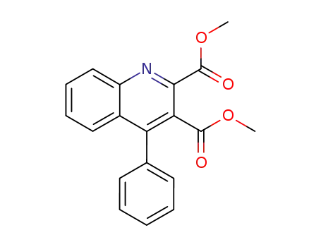 Molecular Structure of 10039-67-5 (dimethyl 4-phenylquinoline-2,3-dicarboxylate)