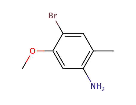 Molecular Structure of 152626-77-2 (5-Amino-2-bromo-4-methylanisole)