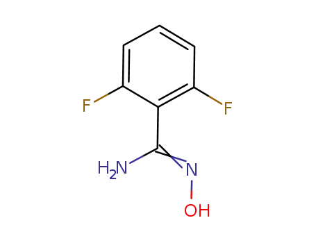 Molecular Structure of 296766-98-8 (2,6-DIFLUORO-N-HYDROXY-BENZAMIDINE)