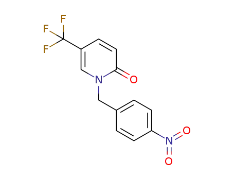Molecular Structure of 923688-20-4 (5-trifluoromethyl-(1-(4-nitro)benzyl)pyridine-2(1H)-one)