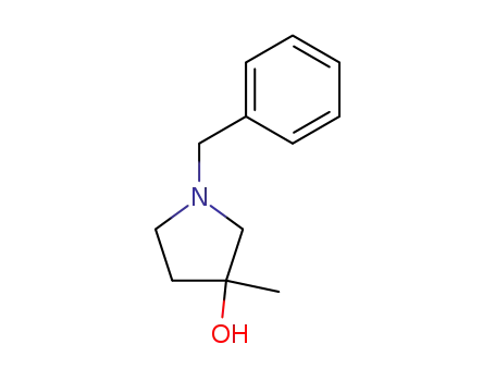 Molecular Structure of 96567-93-0 (1-Benzyl-3-methylpyrrolidin-3-ol)