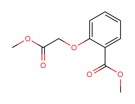 Molecular Structure of 56424-76-1 (Benzoic acid, 2-(2-methoxy-2-oxoethoxy)-, methyl ester)