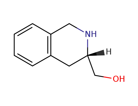 Molecular Structure of 18881-17-9 ((S)-1,2,3,4-TETRAHYDROISOQUINOLINE-3-METHANOL)