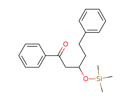Molecular Structure of 111865-54-4 (1-Pentanone, 1,5-diphenyl-3-[(trimethylsilyl)oxy]-)
