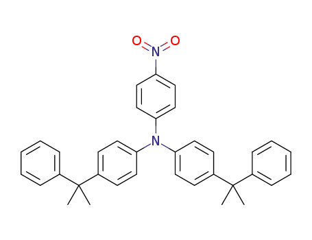 Molecular Structure of 1243278-12-7 (bis[4-(2-phenyl-2-isopropyl)phenyl]-4-nitrophenylamine)