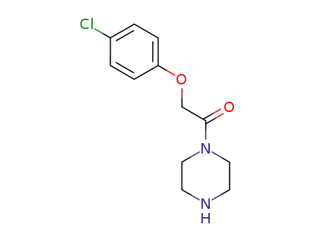 Molecular Structure of 143999-83-1 (2-(4-CHLORO-PHENOXY)-1-PIPERAZIN-1-YL-ETHANONE)