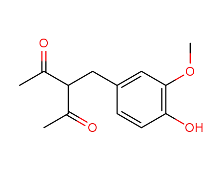 Molecular Structure of 30881-23-3 (3-(4-hydroxy-3-methoxybenzyl)pentane-2,4-dione)