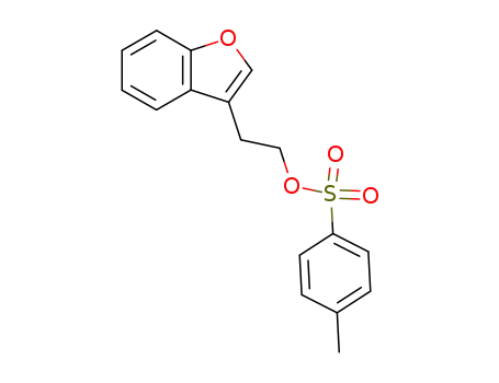 Molecular Structure of 26278-25-1 (2-(1-BENZOFURAN-3-YL)ETHYL 4-METHYLBENZENESULFONATE)