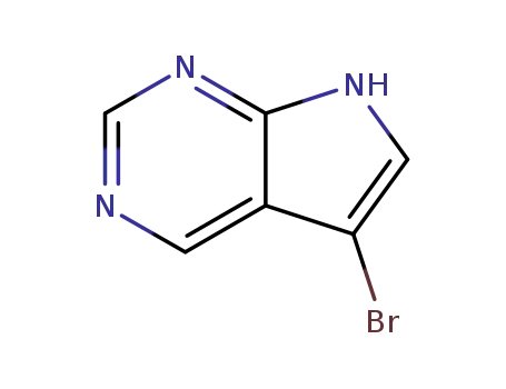 Molecular Structure of 175791-49-8 (5-bromo-7H-pyrrolo[2,3-d]pyrimidine)