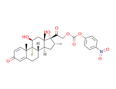 Molecular Structure of 79360-11-5 (dexamethasone 21-(p-nitrophenyl carbonate))