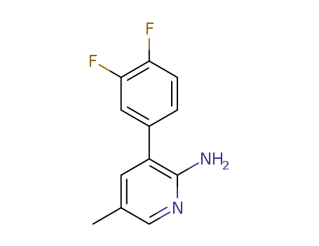 Molecular Structure of 1340487-51-5 (3-(3,4-difluorophenyl)-5-methylpyridin-2-amine)