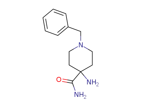 Molecular Structure of 170921-49-0 (N-BENZYL-4-AMINO-PIPERIDINE-4-CARBOXAMIDE)