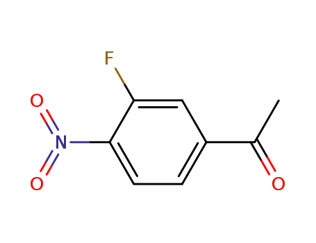 Molecular Structure of 72802-25-6 (1-(3-Fluoro-4-nitrophenyl)ethanone)