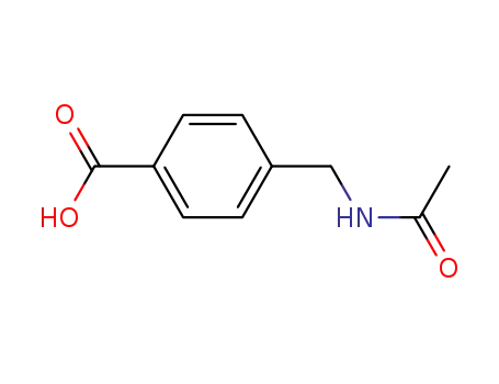 Molecular Structure of 1205-58-9 (4-[(ACETYLAMINO)METHYL]BENZOIC ACID)