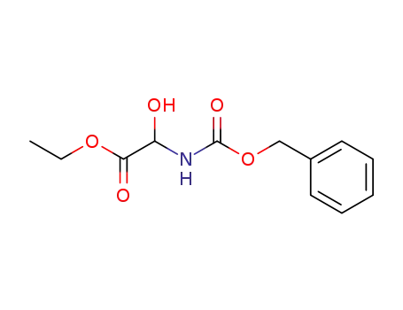 Molecular Structure of 104473-51-0 (ethyl 2-(((benzyloxy)carbonyl)amino)-2-hydroxyacetate)