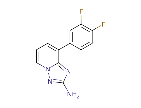 Molecular Structure of 1329672-80-1 (8-(3,4-difluoro-phenyl)-[1,2,4]triazolo[1,5-a]pyridin-2-ylamine)