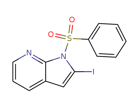 1-(benzenesulfonyl)-2-iodo-1H-pyrrolo[2,3-b]pyridine