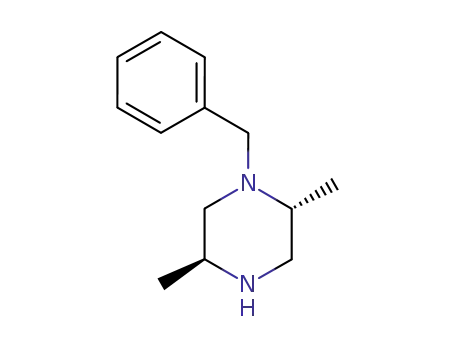 Molecular Structure of 216532-43-3 ((2R,5S)-1-Benzyl-2,5-dimethylpiperazine)