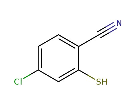 Molecular Structure of 1339650-77-9 (4-chloro-2-mercaptobenzonitrile)