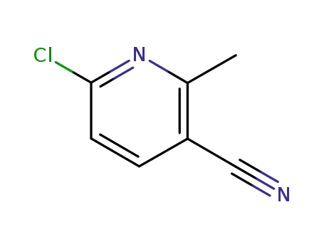 Molecular Structure of 66909-36-2 (6-chloro-2-methylnicotinonitrile)