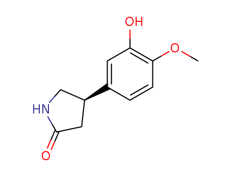2-Pyrrolidinone, 4-(3-hydroxy-4-methoxyphenyl)-, (4R)-