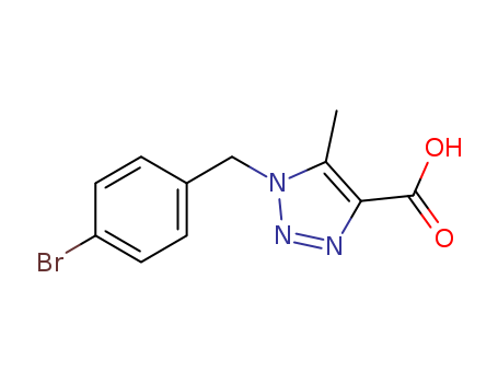1-(4-Bromobenzyl)-5-methyl-1H-1,2,3-triazole-4-carboxylic acid, 97%
