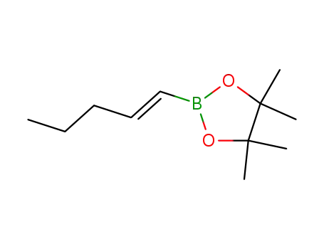 Molecular Structure of 161395-96-6 (E-2-(1-PENTENYL)-4,4,5,5-TETRAMETHYL-1,3,2-DIOXABOROLANE)
