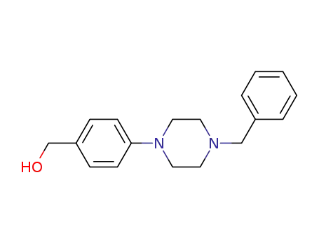 Molecular Structure of 325796-34-7 (4-(4-N-BENZYLPIPERAZINYL)BENZYL ALCOHOL)