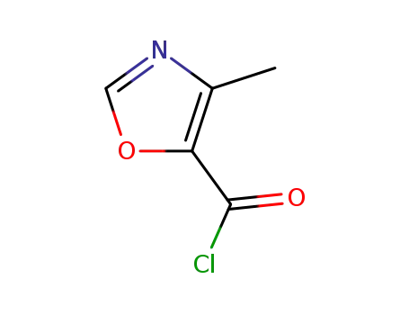 Molecular Structure of 62348-24-7 (4-METHYLOXAZOLE-5-CARBONYL CHLORIDE)