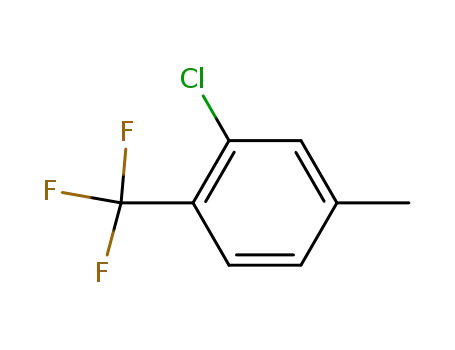 Molecular Structure of 74483-46-8 (2-CHLORO-4-METHYLBENZOTRIFLUORIDE)