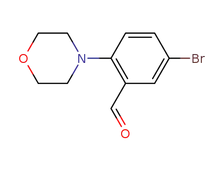 Molecular Structure of 742099-65-6 (5-BROMO-2-(N-MORPHOLINO)-BENZALDEHYDE)