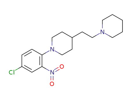 Molecular Structure of 1314530-83-0 (1-(4-chloro-2-nitro-phenyl)-4-(2-piperidin-1-yl-ethyl)-piperidine)
