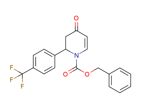 1(2H)-Pyridinecarboxylic acid, 3,4-dihydro-4-oxo-2-[4-(trifluoromethyl)phenyl]-, phenylmethyl ester