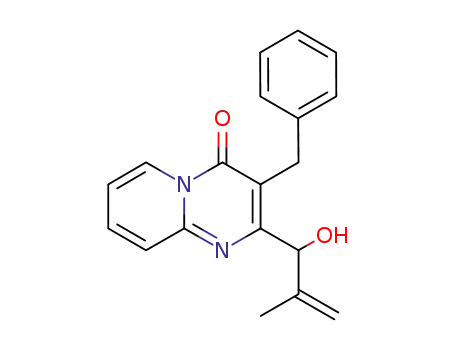 Molecular Structure of 866611-15-6 (3-benzyl-2-(1-hydroxy-2-methylprop-2-enyl)-4H-pyrido[1,2-a]pyrimidin-4-one)