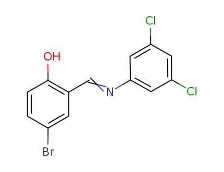 4-bromo-2-{[(3,5-dichlorophenyl)imino]methyl}phenol