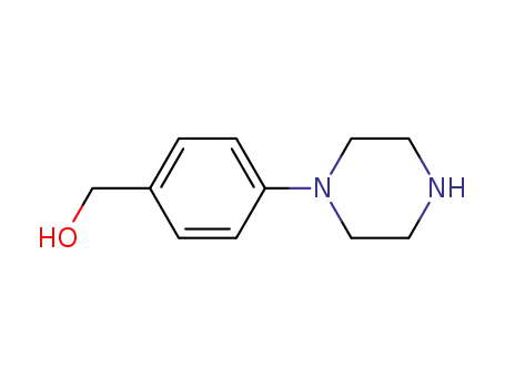 Molecular Structure of 325796-35-8 (4-(1-Piperazinyl)benzyl alcohol)
